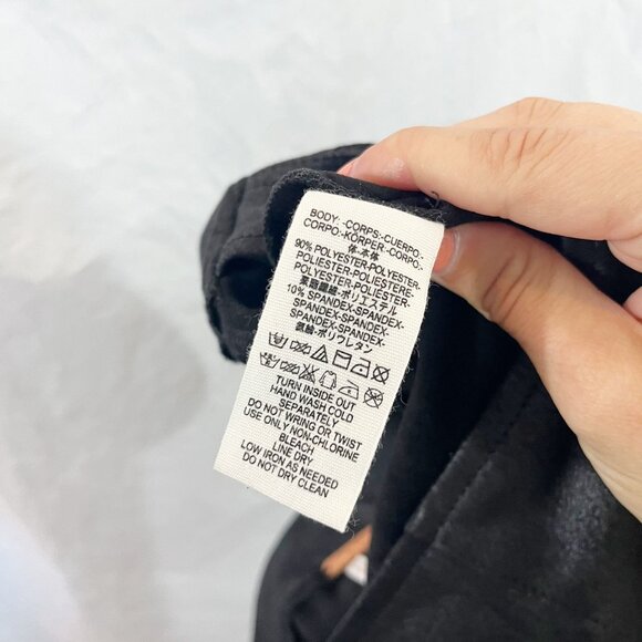 Free People Star Stud Skinny Pants Vegan Leather Black Pull On Boho - Size 25 - Picture 5 of 8